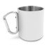 Кружка 280 мл сталева Voyager, з ручкою-карабіном, колір білий - V1405-02
