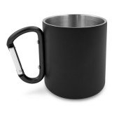 Кружка Voyager 280 мл сталева, з ручкою-карабіном, колір чорний - V1405-03