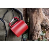 Кружка Voyager 280 мл сталева, з ручкою-карабіном, колір червоний - V1405-05