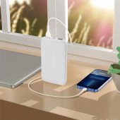 Повербанк 10000 mAh TheGeneral EnergyBoost, світлодіодний індикатор, колір білий - 40011219-08 Повербанк 10000 mAh TheGeneral EnergyBoost, світлодіодний індикатор, колір білий - 40011219-08