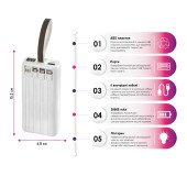 Повербанк 20000 mAh TheGeneral PowerPulse, цифровий індикатор, колір чорний - 40011319-01