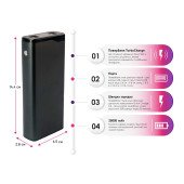 Повербанк 20000 mAh TheGeneral TurboCharge, цифровий індикатор, колір графітовий - 40010822-11 Повербанк 20000 mAh TheGeneral TurboCharge, цифровий індикатор, колір графітовий - 40010822-11