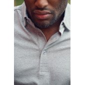 Футболка поло чоловіча James Harvest American Supreme, колір сірий меланж - 2135039120S