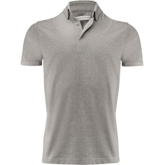 Футболка поло чоловіча James Harvest American Supreme, колір сірий меланж - 21350391203XL