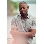 Футболка поло чоловіча James Harvest American Supreme, колір сірий меланж - 21350391203XL