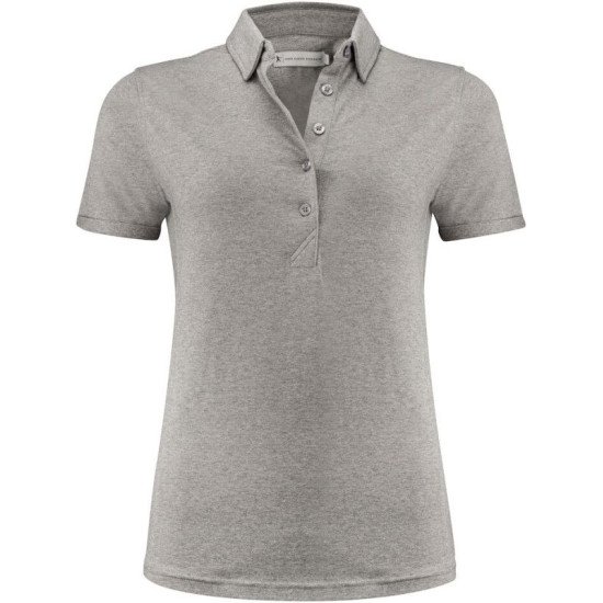 Футболка поло жіноча James Harvest American Supreme, колір сірий меланж - 2125038120S