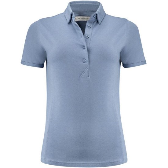 Футболка поло жіноча James Harvest American Supreme, колір сизий - 2125038514M