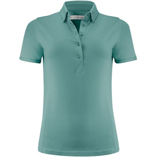 Футболка поло жіноча James Harvest American Supreme, колір зелений алое - 2125038784S