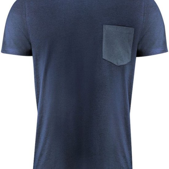 Футболка чоловіча James Harvest Walcott, колір темно-синій - 2134020600XXL