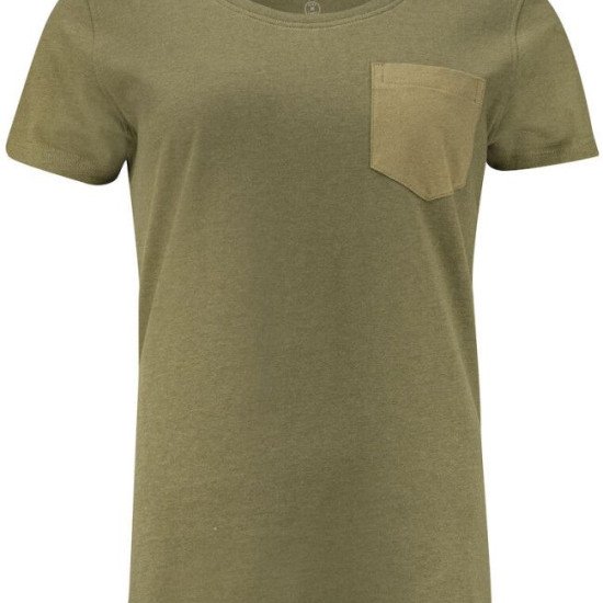 Футболка жіноча James Harvest Walcott, колір оливковий - 2124009704XXL