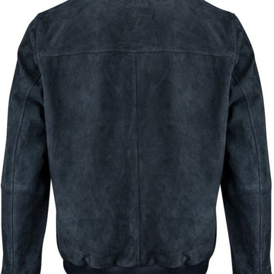 Куртка-бомбер замшева чоловіча James Harvest Heritage, колір темно-синій - 2111045600S