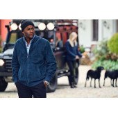 Куртка-бомбер замшева чоловіча James Harvest Heritage, колір темно-синій - 2111045600S