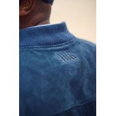 Куртка-бомбер замшева чоловіча James Harvest Heritage, колір темно-синій - 2111045600XXL