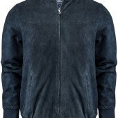 Куртка-бомбер замшева чоловіча James Harvest Heritage, колір темно-синій - 21110456004XL