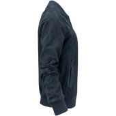 Куртка-бомбер замшева жіноча James Harvest Heritage, колір темно-синій - 2121047600XXL