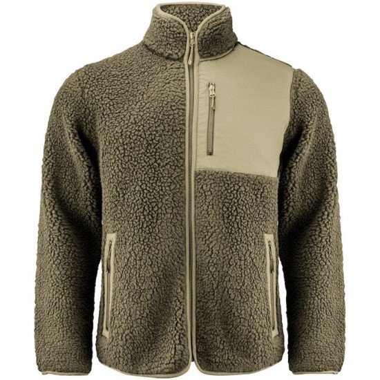 Куртка з шерпи чоловіча James Harvest Kingsley, колір оливковий - 2111500704L
