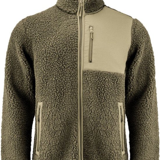 Куртка з шерпи чоловіча James Harvest Kingsley, колір оливковий - 21115007044XL