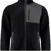 Куртка з шерпи чоловіча James Harvest Kingsley, колір чорний - 21115009004XL