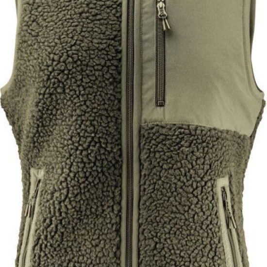 Жилет з шерпи жіночий James Harvest Kingsley, колір оливковий - 2121505704L