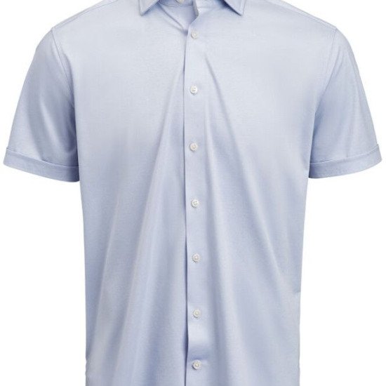 Сорочка чоловіча JH&Frost Indigo Bow 132 S/S Slim Fit, колір небесно-блакитний - 2913222500M