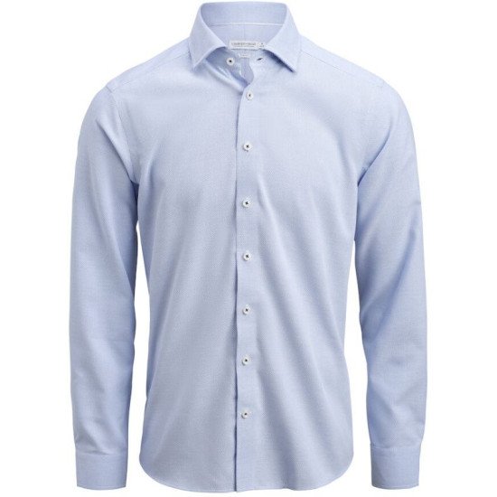 Сорочка чоловіча JH&Frost Yellow Bow 55 Slim Fit, колір небесно-блакитний/білий - 2905502501XS