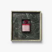 Шарф шовковий та шпилька JH&Frost Hankie & Lapel, колір винний - 2920500490