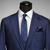 Краватка JH&Frost Paisley, колір темно-синій - 2910400600 Краватка JH&Frost Paisley, колір темно-синій - 2910400600