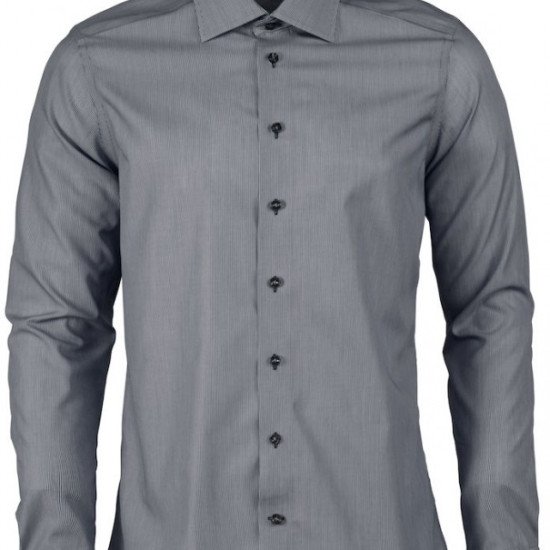 Сорочка чоловіча JH&Frost Red Bow 24 Slim Fit, колір сірий смугастий - 2902402951XS
