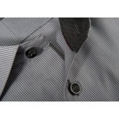 Сорочка чоловіча JH&Frost Red Bow 24 Slim Fit, колір сірий смугастий - 2902402951XS Сорочка чоловіча JH&Frost Red Bow 24 Slim Fit, колір сірий смугастий - 2902402951XS