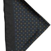 Хустинка шовкова JH&Frost Handkerchief, колір темно-синій - 2920400610 Хустинка шовкова JH&Frost Handkerchief, колір темно-синій - 2920400610