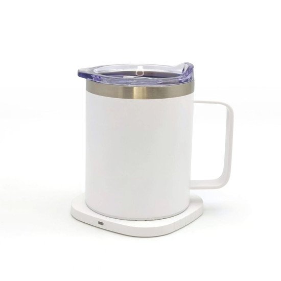 Чашка з підігрівом 350 мл TheGeneral ThermoHub 15W, LED індикатор, колір білий - 40021321-08