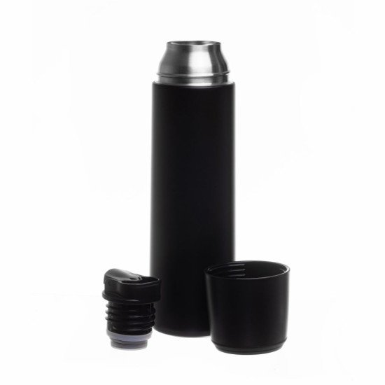 Термос 500 мл сталевий Line Art Fiji, вакуумний, колір чорний - 60032022-01 Термос 500 мл сталевий Line Art Fiji, вакуумний, колір чорний - 60032022-01