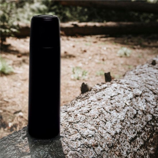 Термос 500 мл сталевий Line Art Fiji, вакуумний, колір чорний - 60032022-01 Термос 500 мл сталевий Line Art Fiji, вакуумний, колір чорний - 60032022-01