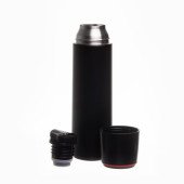 Термос 500 мл сталевий Line Art Fiji, вакуумний, колір чорний/червоний - 60032022-02
