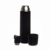 Термос 500 мл сталевий Line Art Fiji, вакуумний, колір чорний/зелений - 60032022-04