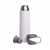 Термос 500 мл сталевий Line Art Borneo, вакуумний, колір білий - 60032122-08 Термос 500 мл сталевий Line Art Borneo, вакуумний, колір білий - 60032122-08