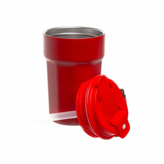 Термокружка 380 мл сталева Line Art Comfy, вакуумна, колір червоний - 60022222-02