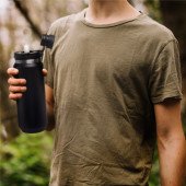 Термопляшка 600 мл сталева Line Art SportSwell, вакуумна, колір чорний - 60012822-01 Термопляшка 600 мл сталева Line Art SportSwell, вакуумна, колір чорний - 60012822-01