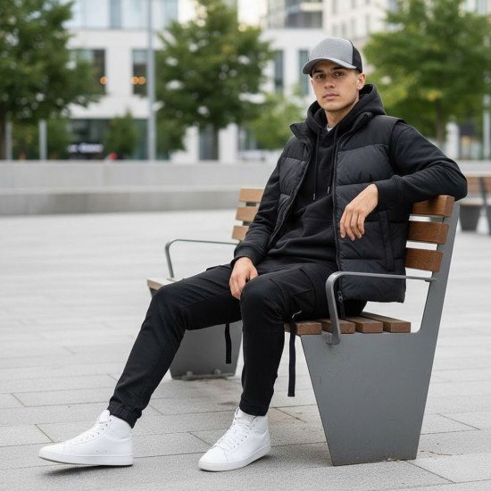 Кепка coFEE Snap curved, колір попелястий сірий/чорний - 2030-47 CO