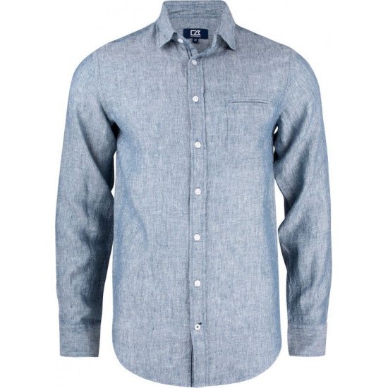 Сорочка чоловіча Cutter&Buck Summerland Linen, колір джинсовий меланж - 352408569L
