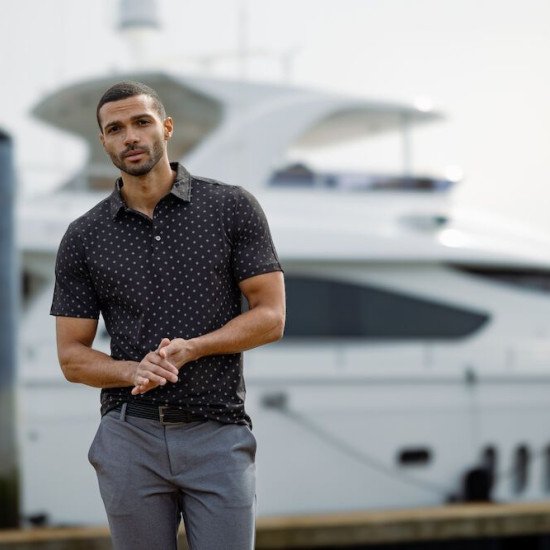 Футболка поло Cutter&Buck Virtue Eco, колір чорний - 35443299M