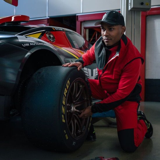 Штани Projob 2520 Stretch, колір червоний/чорний - 64252035-100