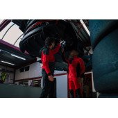 Штани Projob 2520 Stretch, колір червоний/чорний - 64252035-100