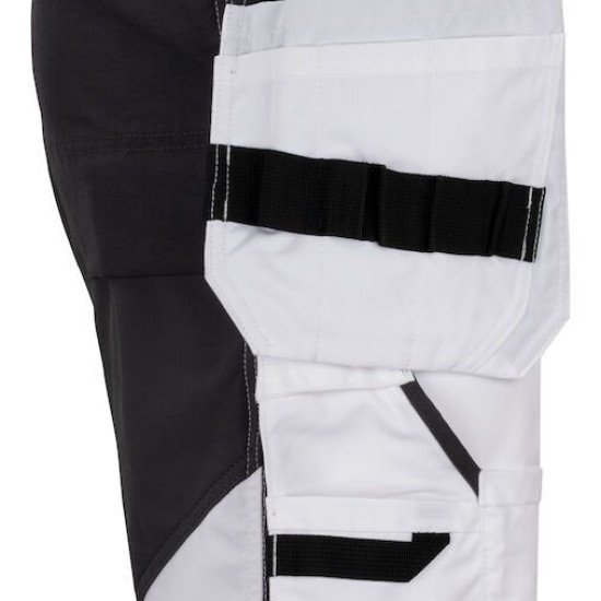 Шорти Projob 5537 Stretch з посиленими кишенями, колір білий - 64553700-44