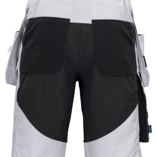 Шорти Projob 5537 Stretch з посиленими кишенями, колір білий - 64553700-44