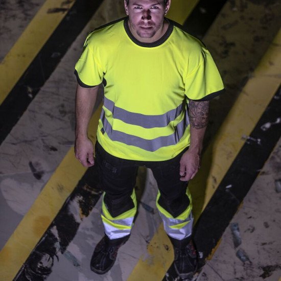 Футболка Projob 6009 EN ISO 20471, class 2, колір жовтий/темно-синій - 64600910-4XL Футболка Projob 6009 EN ISO 20471, class 2, колір жовтий/темно-синій - 64600910-4XL