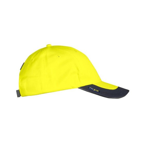 Кепка Projob 9013 зі світловідбиваючими елементами, колір жовтий/темно-синій - 64901310
