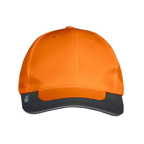 Кепка Projob 9013 зі світловідбиваючими елементами, колір помаранчевий/темно-синій - 64901317