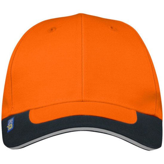 Кепка Projob 9013 зі світловідбиваючими елементами, колір помаранчевий/чорний - 6490131799