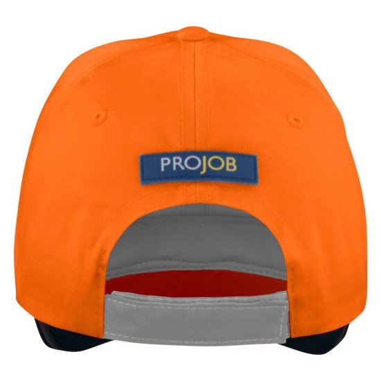 Кепка Projob 9013 зі світловідбиваючими елементами, колір помаранчевий/чорний - 6490131799